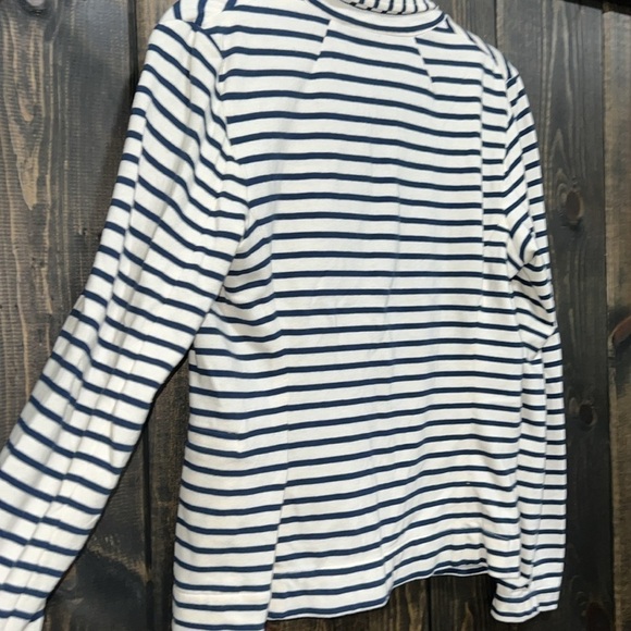 J. Crew Blazer Style Cardigan Sweater XS Striped Soft Stretch Button Front - Picture 5 of 7